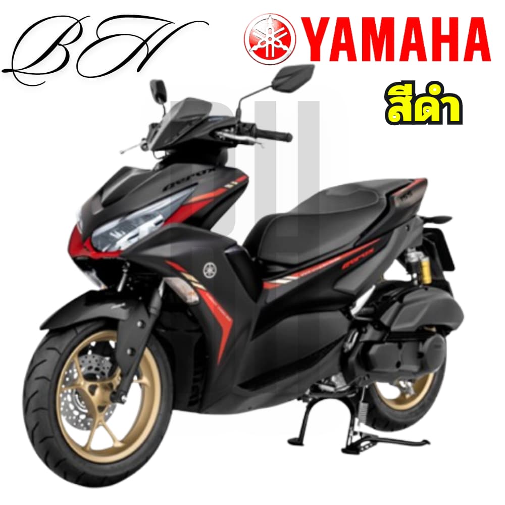 ชุดสี แฟริ่ง เฟรม GDR155-A AEROX BBR สีดำ YAMAHA AEROX 155 2022 ของแท้ YAMAHA