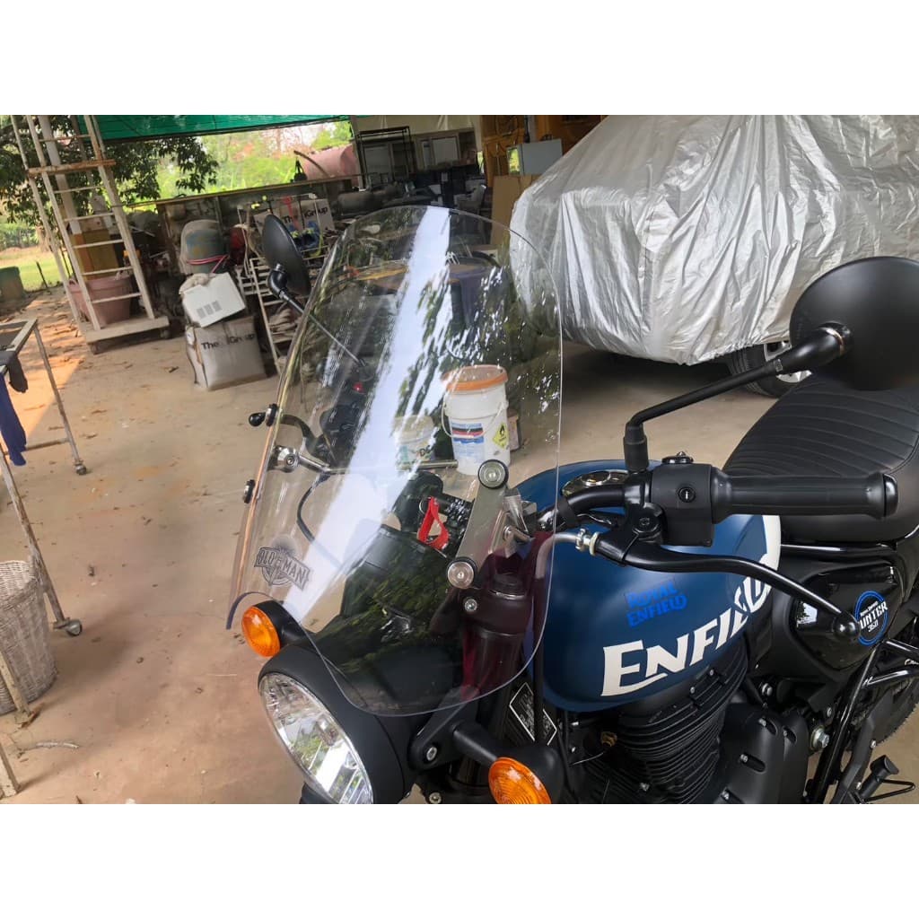 ชิวบังลม ชิวหน้า ชิวมอไซค์ ชิวมอเตอร์ไซค์ ชิวหน้าHunter350 Royal Enfield Hunter 350 500 ชิวบังลมแบรนด์ Oldman แท้100%