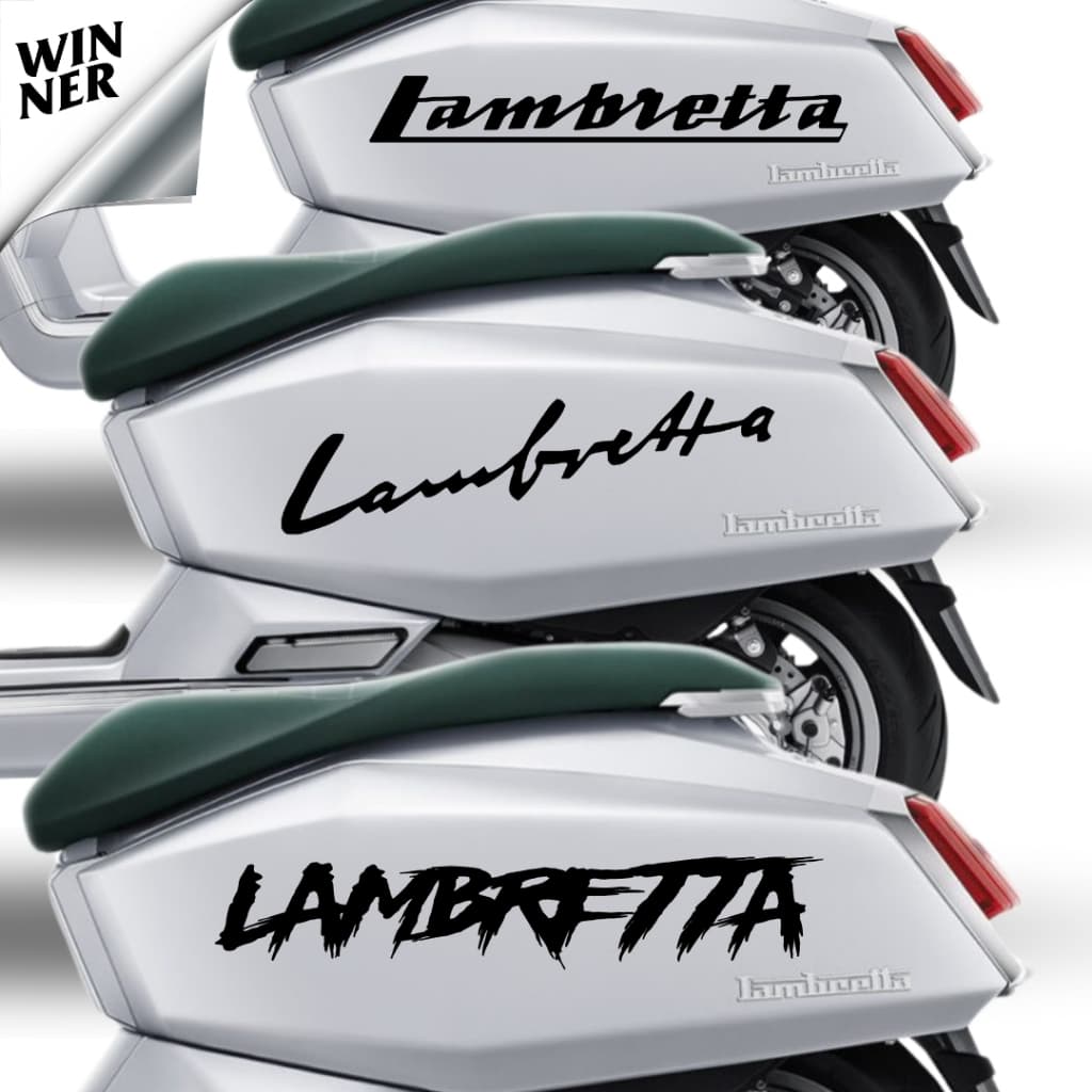 Lambretta X300 สติกเกอร์ไดคัท ติดฝาข้าง หลายแบบให้เลือก!!!