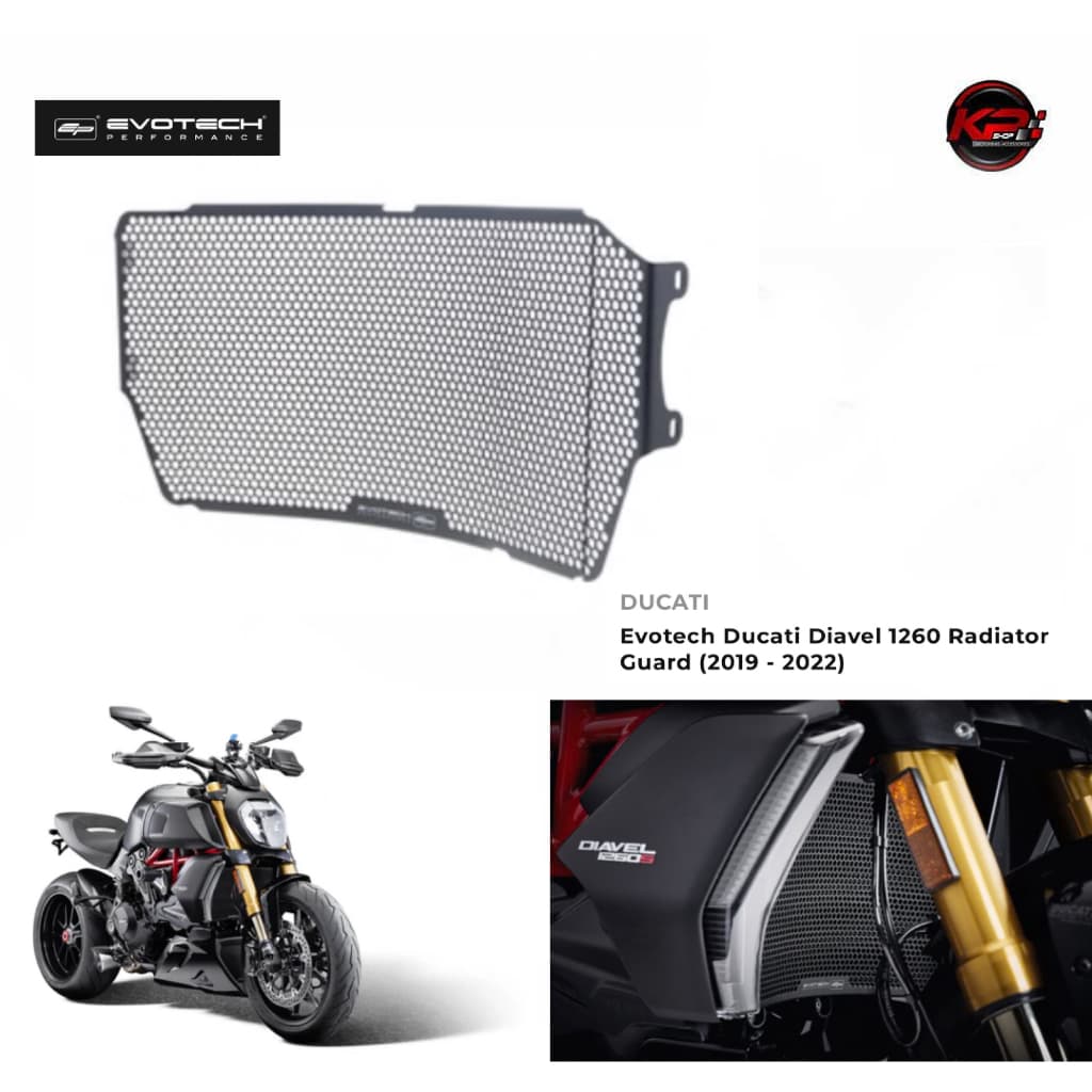 การ์ดหม้อน้ำ Evotech Ducati Diavel 1260 Radiator Guard (2019 - 2022)