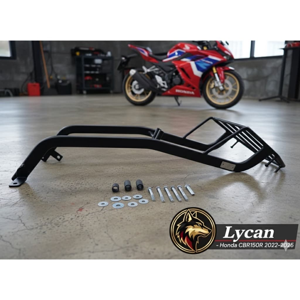 (GEN 4) Rackท้าย /ตะเเกรงท้าย Honda CBR150R 2022-2025 / new CBR150R 2024 ตะแกรงงท้ายขายาว new CBR150R 2025 (SH-02) 😎A😎