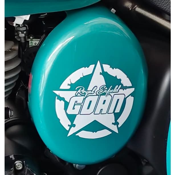สติ๊กเกอร์แต่งรถ ติดข้างรถ Royal Enfield Goan Classic 350 (ด้านเดียว)