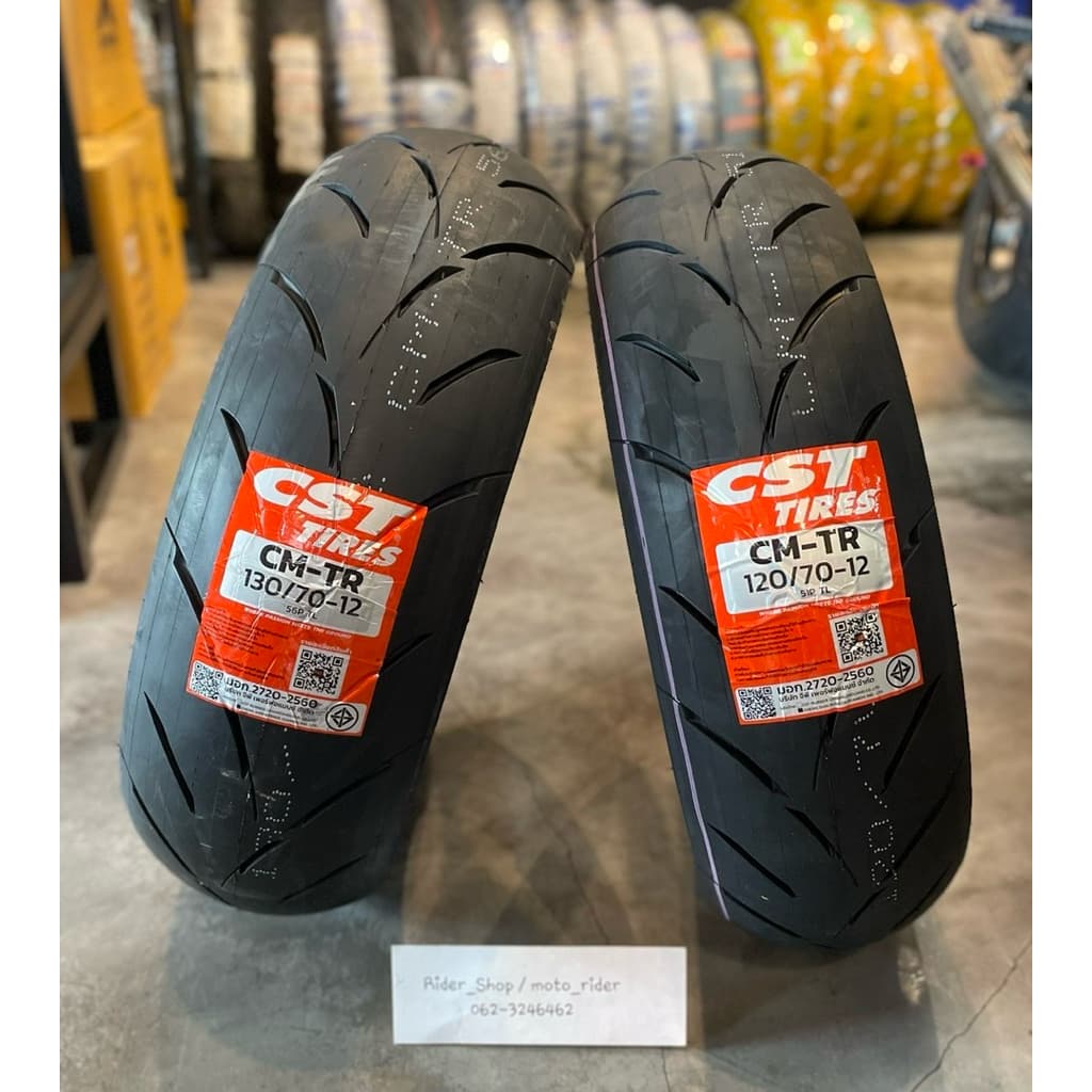 ยาง CST CM-TRใส่รถLambretta X300,G350 VespaGTS150,300,GTV300 ขนาด 120/70-12, 130/70-12