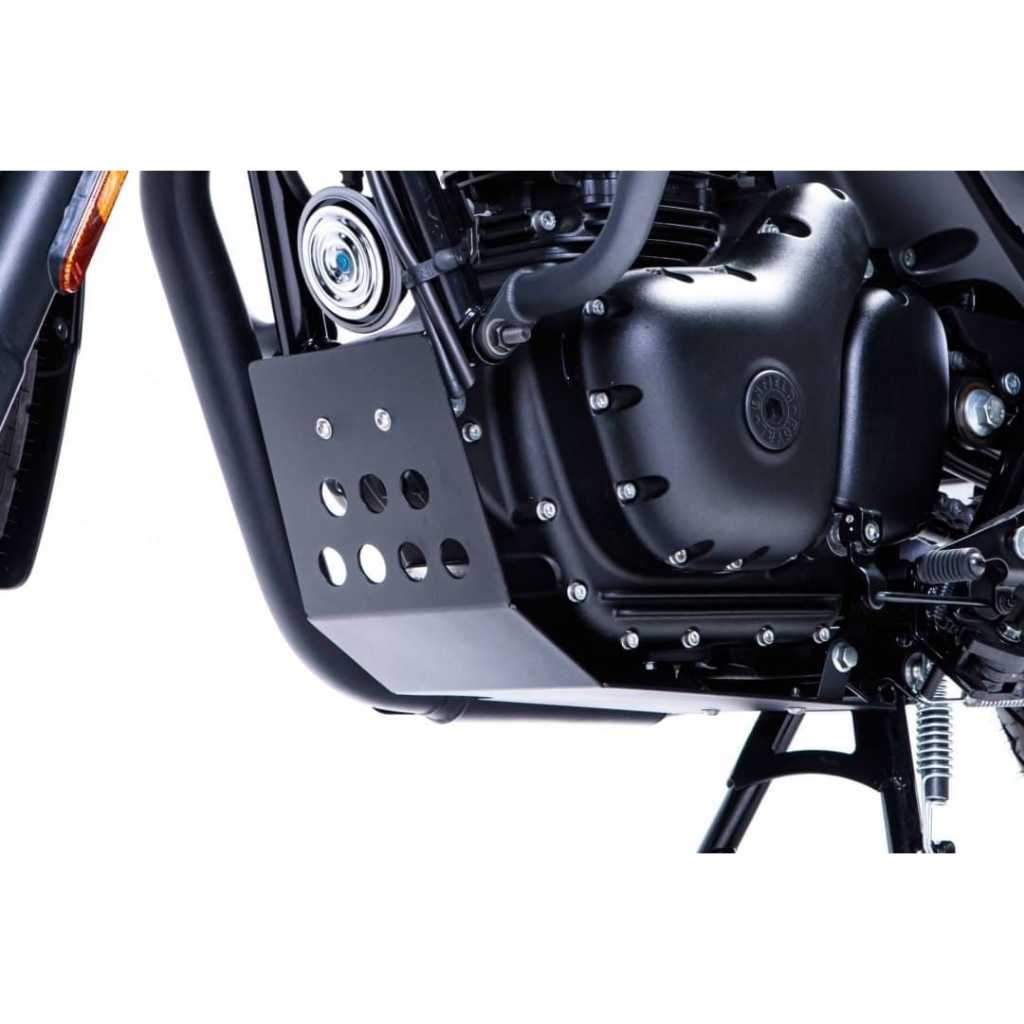 ชุดกันแคร้งอลูมิเนียมหนา 3 mm. สำหรับ Royal Enfield Hunter 350 / Engine Guard