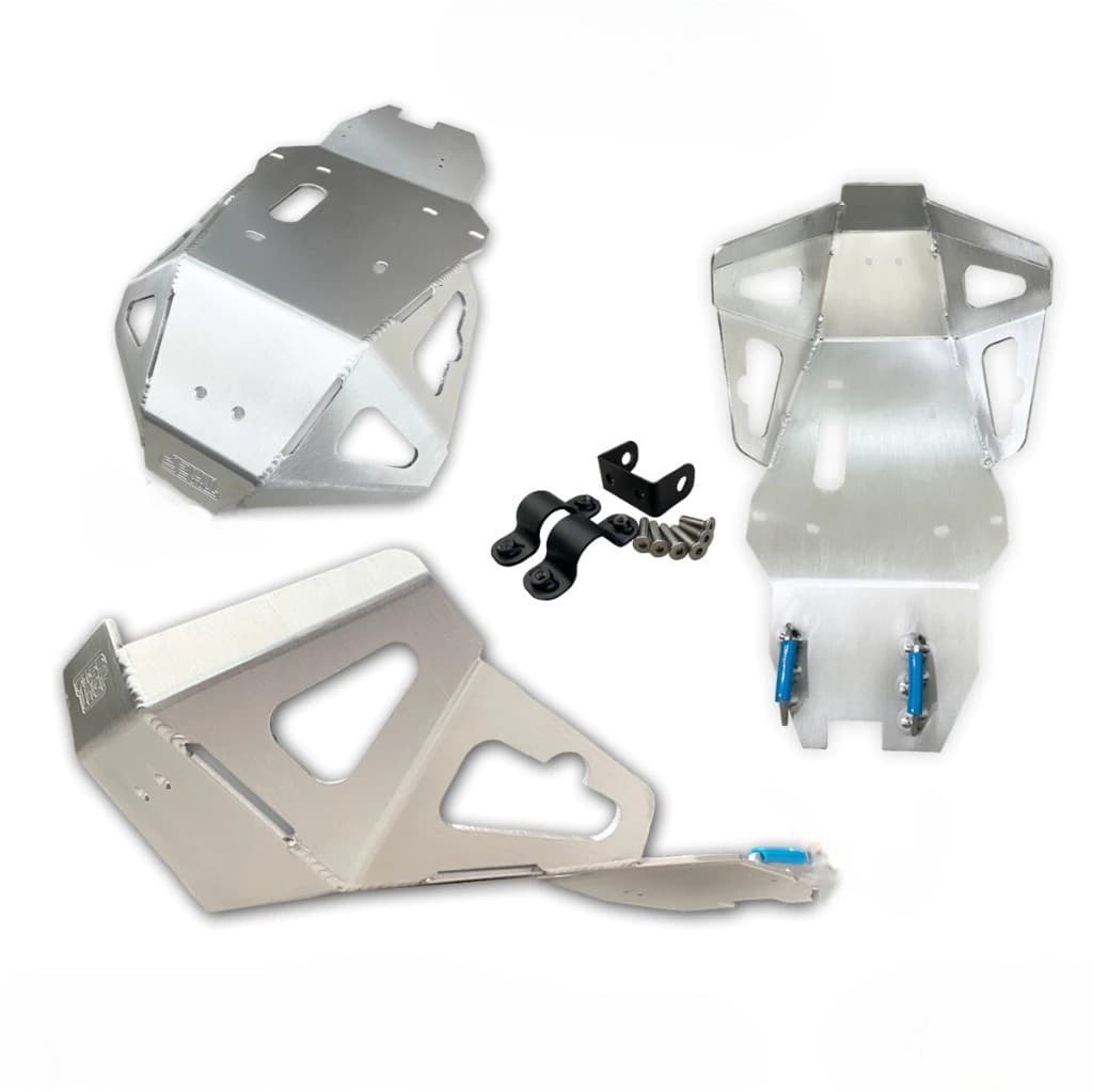 การ์ดแคร้ง Ver.1 (THEP Motor) สำหรับ Kawasaki KLX 125, KLX 140, KLX 150 (งานอลูมิเนียม) / Engine Guard