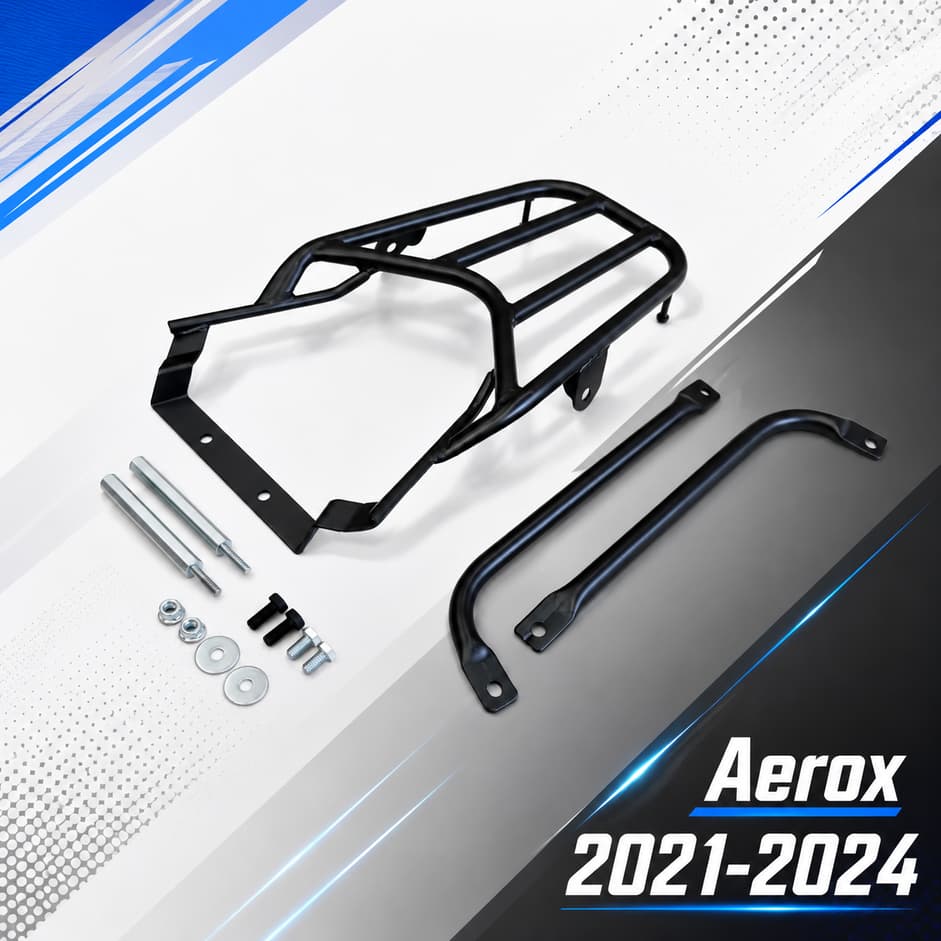 ตะเเกรงท้าย new  Yamaha Aerox 2021-2025 , rack ท้ายตะแกรงวางสัมภาระ Aerox ใหม่ 2021-2025 new Aerox🟡M🟡