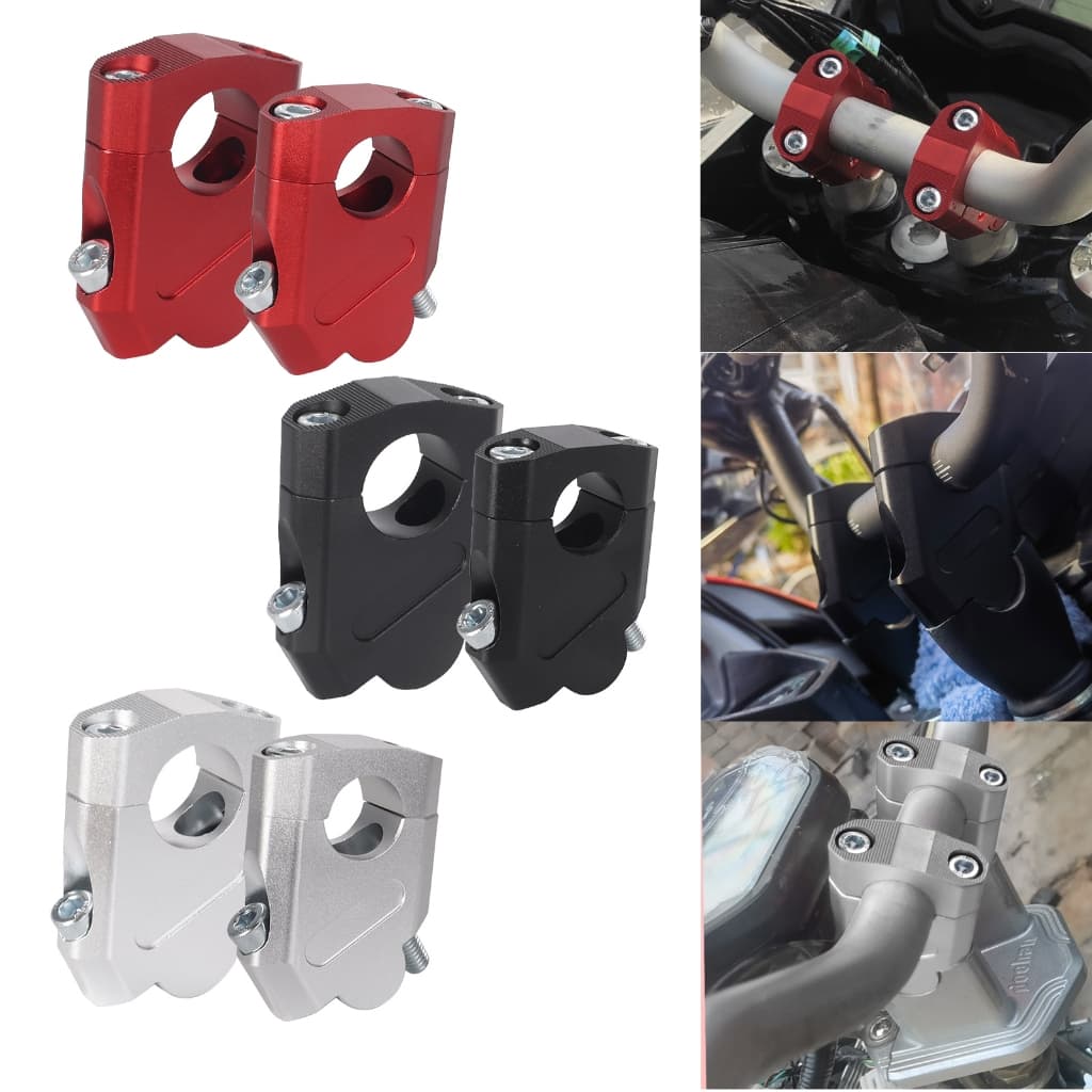 moto รถจักรยานยนต์ Handlebar Riser Bar Mount Handle Clamp 28 มม./22 มม.สําหรับ Kawasaki Versys X300 X250 VERSYS300 VERSY