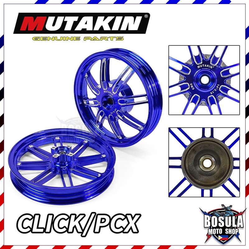 MUTAKIN ล้อแม็ก MT88 RIM ล้อแม็กคลิก HONDA CLICK125(i) / คลิก125i / CLICK150(i) คลิก150i PCX125 / PCX150 1.8*2.15-14