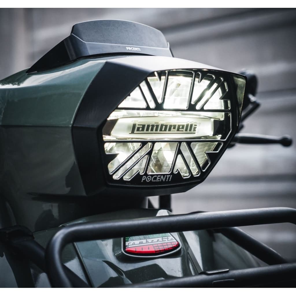 ใหม่!! ครอบไฟหน้า CNC X300 สวย พรีเมี่ยม ลงตัว เข้ารูป ติดตั้งง่าย สำหรับ Lambretta X300 X200 X250 : Pocenti Scooters
