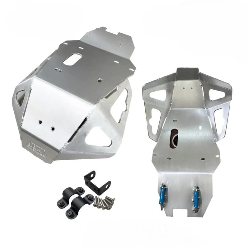 การ์ดแคร้ง Ver.1 {THEP MOTOR} สำหรับ Kawasaki KLX 125, KLX 140, KLX 150 (งานอลูมิเนียม) / Engine Guard