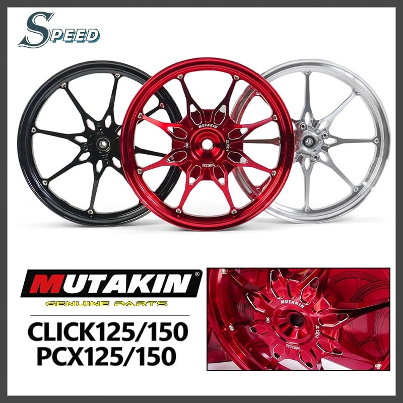 MUTAKIN ล้อแม็ก M435 RIM ล้อแม็กคลิก HONDA  PCX125 / PCX150/CLICK125(i) / CLICK150(i) คลิก125i คลิก150i 1.8*2.15-14