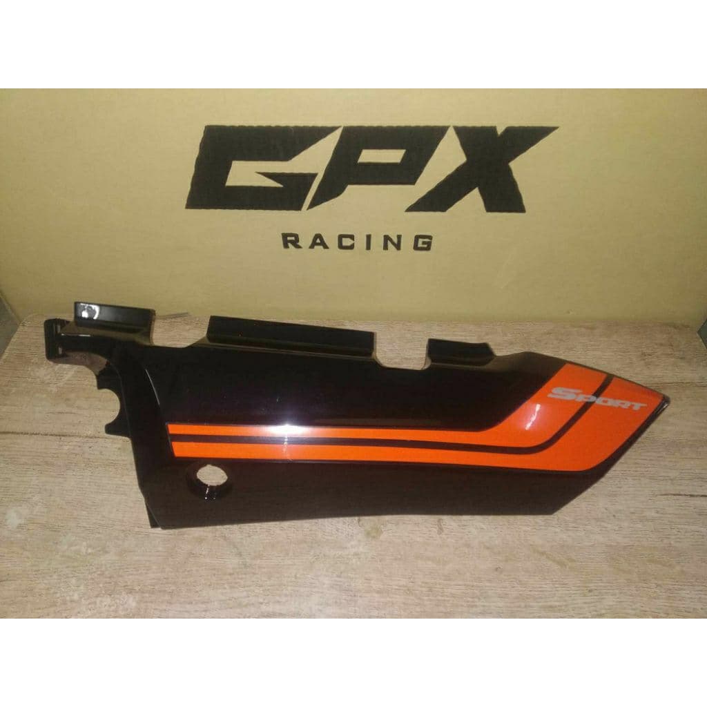 ฝาครอบเบาะ สีดำ-ส้ม GPX Rock 110 สินค้าใหม่