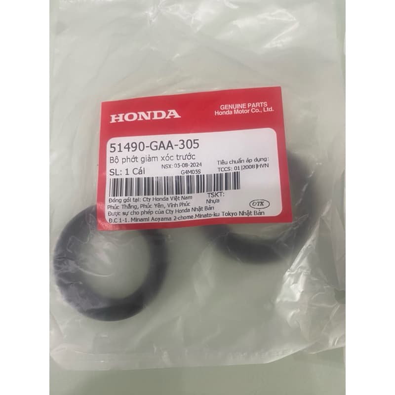 ซีลโช้คหน้า HONDA Lead 110 / Lead 125 / Winner /Sh Mode / Pcx 125 / Msx 125 (51490GAA305) ราคา 1 ด้าน