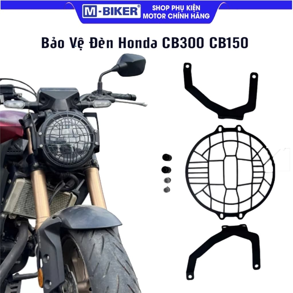 มไบค์เกอร์ | ป้องกันแสง Honda CB300R CB150R, ตาข่ายป้องกันไฟหน้า CB300 CB150, อุปกรณ์เสริม CB300R CB150R